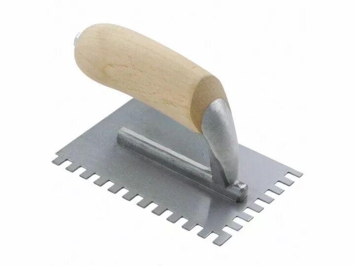 25-v-notch-trowel-6-5-x-4-kraft-tool-company-st392 .25″ V-NOTCH TROWEL 6.5″ x 4″ (KRAFT TOOL COMPANY – ST392)