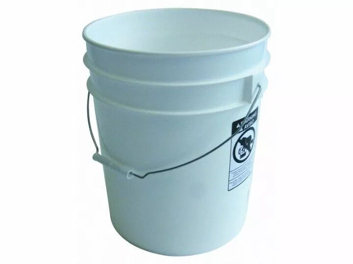 .75 MIL 5 GAL WHITE PAIL NO LOGO (ARGEE CORPORATION – RG5500)