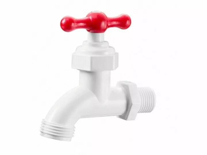 .75″MPT PLASTIC HOSE BIBB (MAGIC PLASTICS INC – 0203-07)