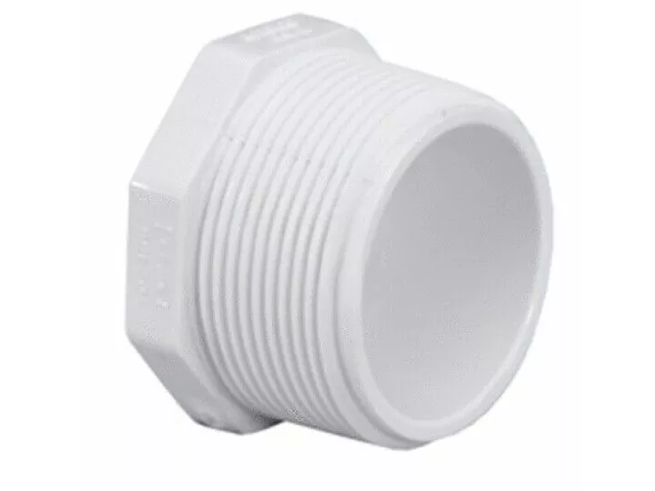 75-mpt-sch40-pvc-plug-lasco-fittings-inc-450-007 .75″MPT SCH40 PVC PLUG (LASCO FITTINGS INC – 450-007)