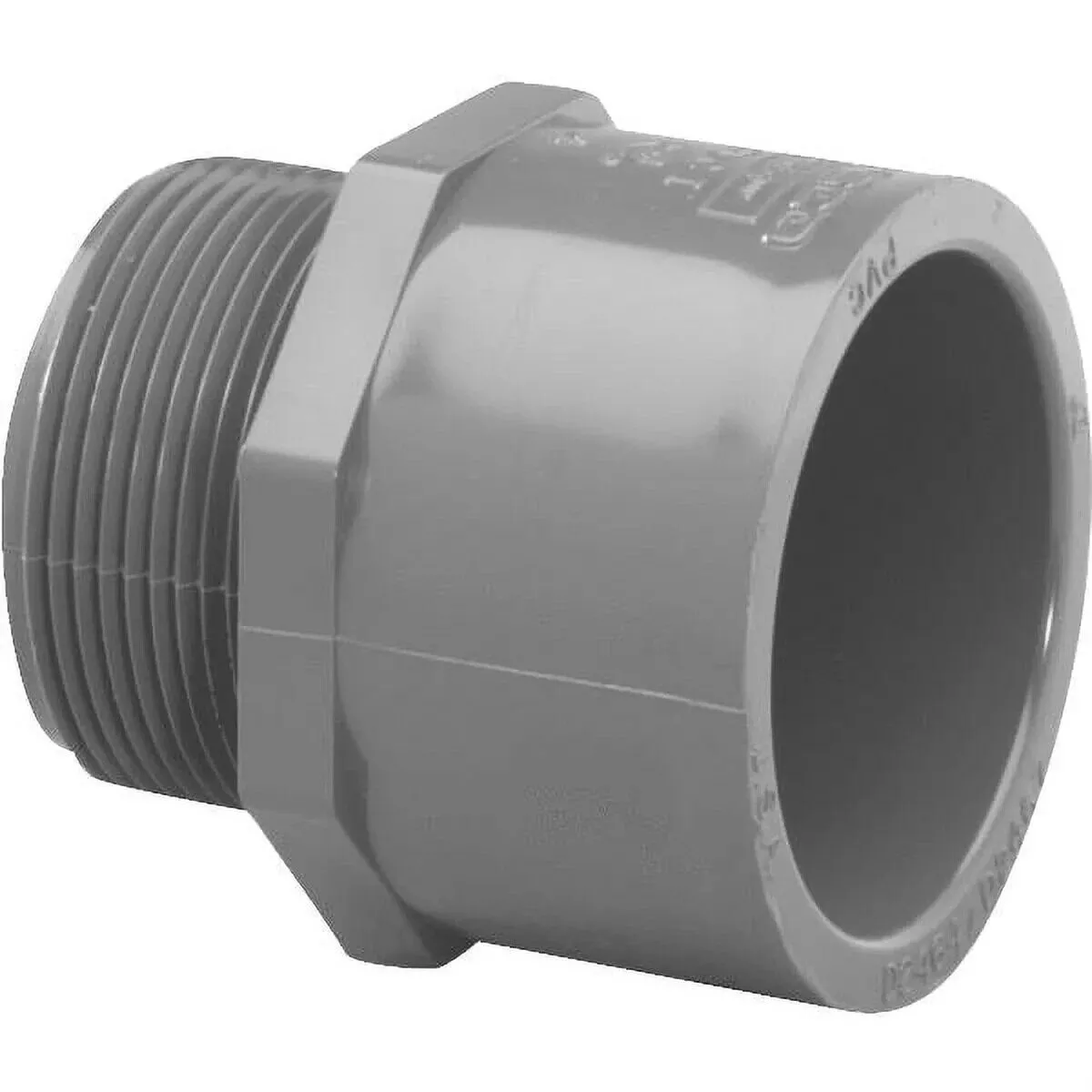 .75″ SxMPT PVC MALE ADAPTER SCH80 (LASCO – 836- 007)