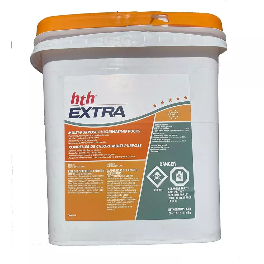 hth-extra-multi-purpose-chlorinating-pucks-6kg HTH EXTRA Multi Purpose Chlorinating Pucks 6kg
