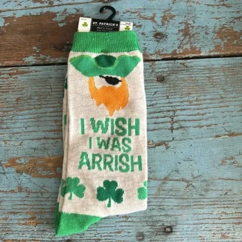 “I Wish I Was Arrish” Men’s Crew Socks