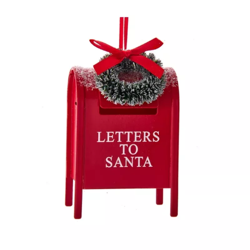 “Letters to Santa” Metal Mailbox Ornament by Kurt Adler