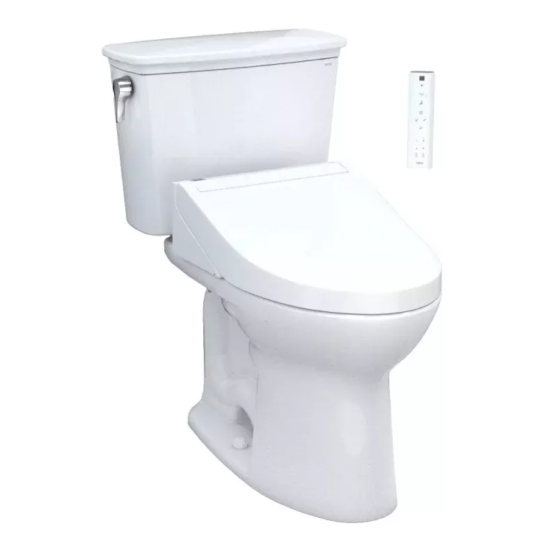 [MW7863084CEG#01] TOTO Drake C5 Bidet Seat With 1.28 GPF Elongated Toilet Left Hand Lever (SAK93542)