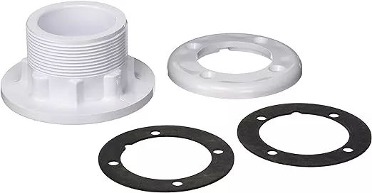Pentair Vinyl Wall Fitting - 40mm Slip, 1-1/2” Socket, White