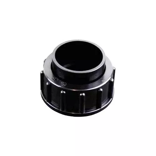 Waterco Multiport Valve Half Union Black c/w O Ring 40mm 122243B